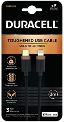 Duracell USB9022A Lightning-kabel Zwart