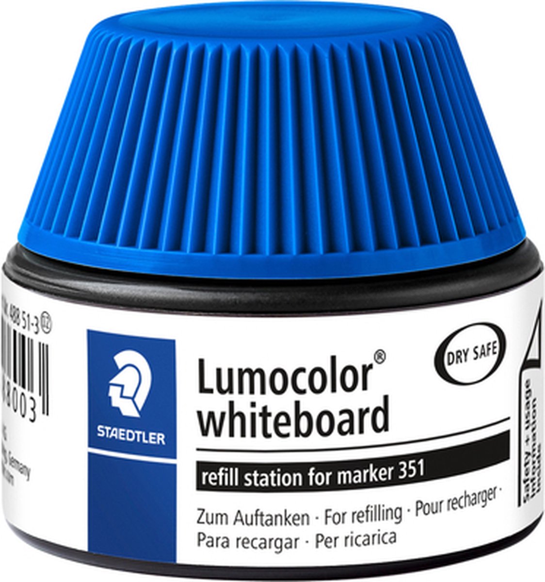 Viltstiftvulling Staedtler Lumocolor whiteboard 30ml blauw afbeelding