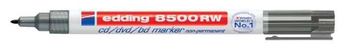 Cd marker edding 8500 rond 1.0mm zwart afbeelding