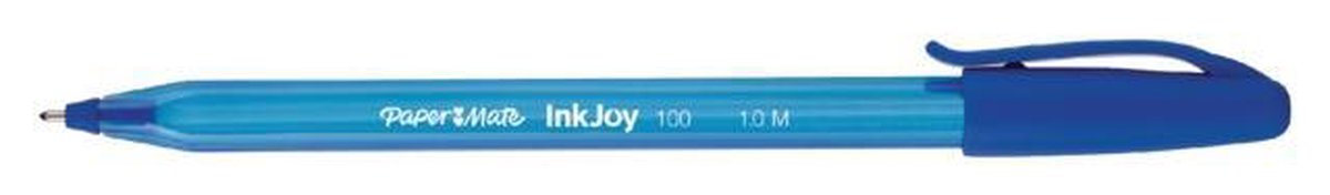 Balpen Paper Mate Inkjoy 100 medium blauw afbeelding