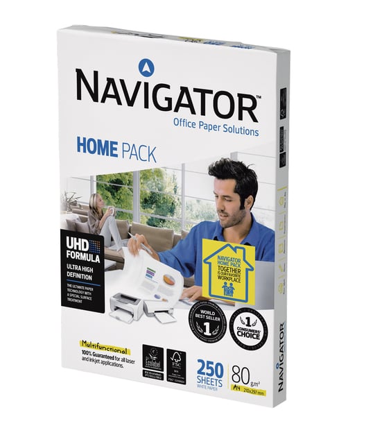 Kopieerpapier Navigator Homepack A4 80gr wit 250 vel afbeelding