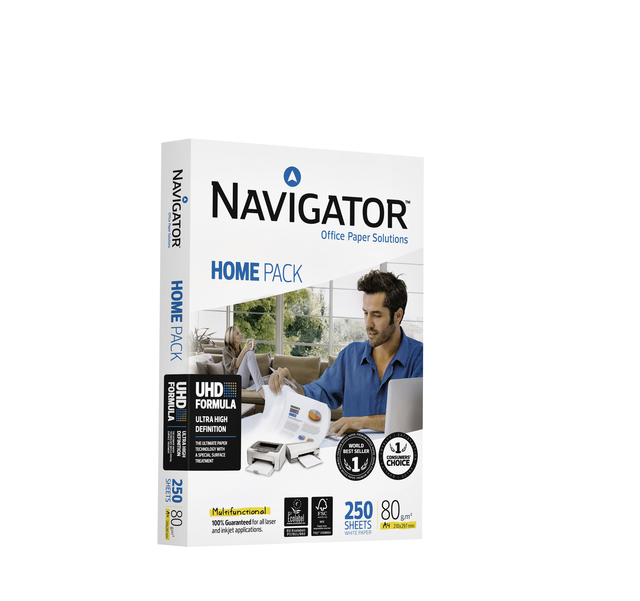 Kopieerpapier Navigator Homepack A4 80gr wit 250 vel — Foto 2 van 2