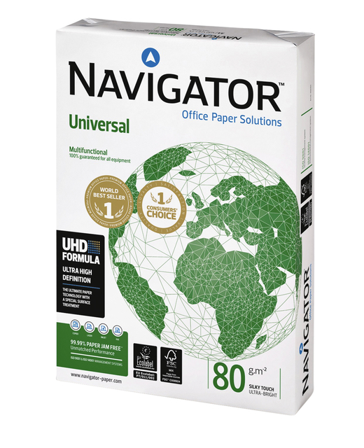 Kopieerpapier Navigator Universal A4 80gr wit 500 vel afbeelding
