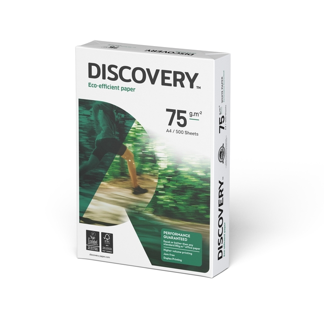 Kopieerpapier Discovery A4 75gr wit 500 vel afbeelding