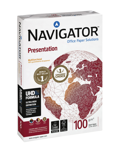 Kopieerpapier Navigator Presentation A3 100gr wit 500 vel — Foto 2 van 2