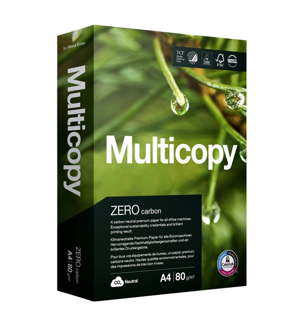 Kopieerpapier Multicopy Zero A4 80gr wit 500vel afbeelding
