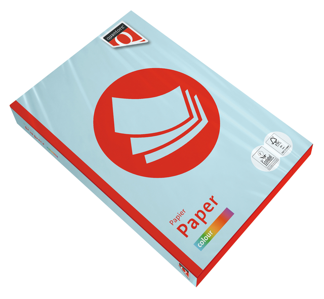 Kopieerpapier Quantore Colour A4 80gr lichtblauw 500 vel afbeelding