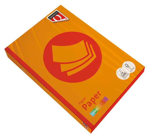 Kopieerpapier Quantore Colour A4 80gr oranje 500 vel afbeelding