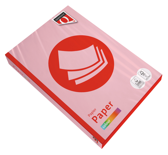 Kopieerpapier Quantore Colour A4 80gr roze 500 vel afbeelding