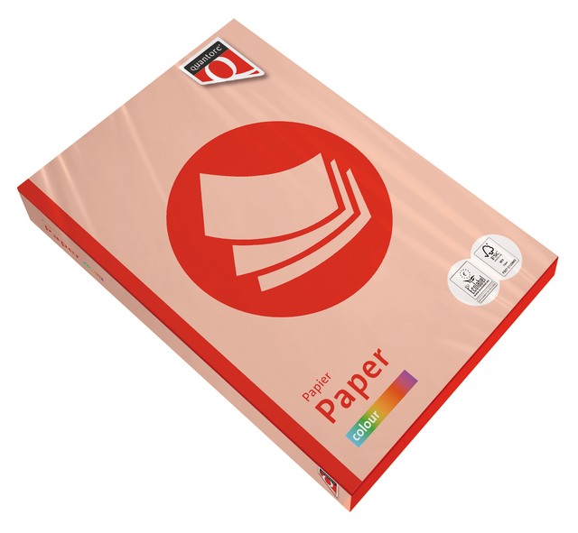 Kopieerpapier Quantore Colour A4 80gr zalm 500 vel afbeelding