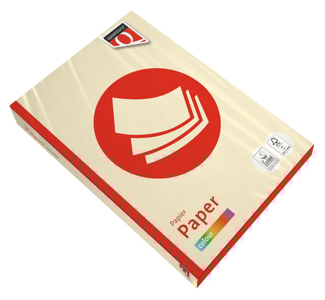 Kopieerpapier Quantore Colour A4 80gr ivoor 500 vel afbeelding