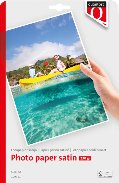 Fotopapier Quantore A4 satijn 50 vel 230gr afbeelding
