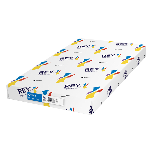 Kopieerpapier Rey Office A3 80gr wit 500 vel afbeelding