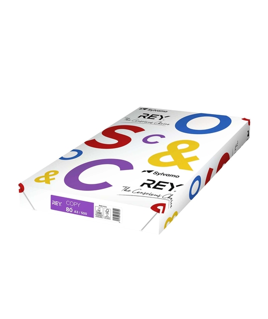 Kopieerpapier Rey Copy A3 80gr wit 500 vel afbeelding