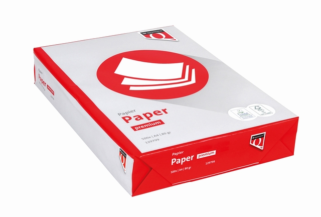 Kopieerpapier Quantore Premium A4 80gr wit 500 vel afbeelding