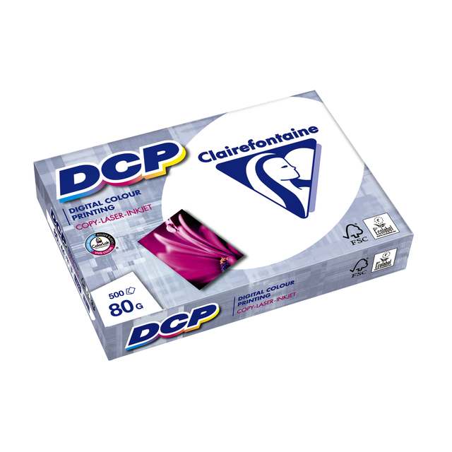 Laserpapier Clairefontaine DCP A4 80gr wit 500 vel afbeelding