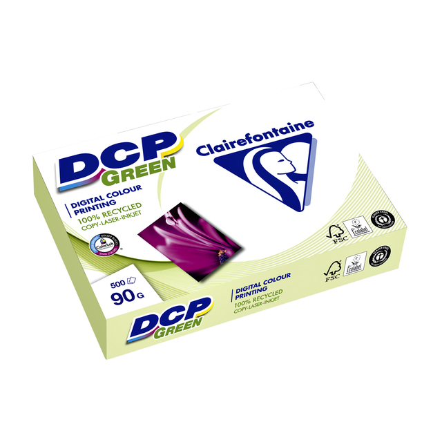 Laserpapier Clairefontaine DCP Green A4 90gr wit 500 vel afbeelding