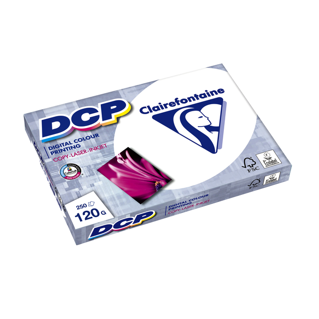 Laserpapier Clairefontaine DCP A4 120gr wit 250 vel afbeelding