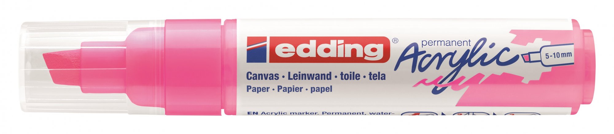Acrylmarker edding e-5000 breed neon roze afbeelding