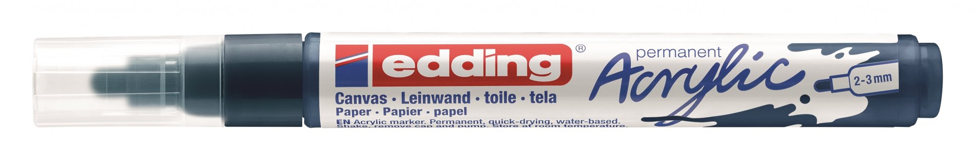Acrylmarker edding e-5100 medium elegant nachtblauw afbeelding