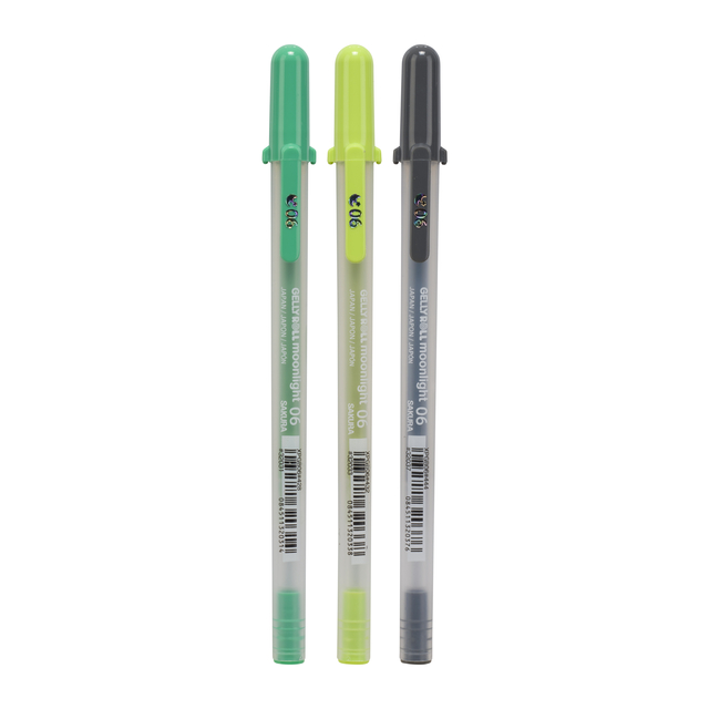 Gelschrijver Sakura Gelly Roll Moonlight 06 botanic set à 3 kleuren afbeelding