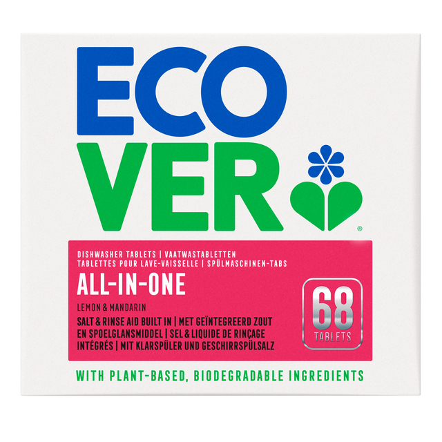 Vaatwastabletten Ecover All In One 68 stuks afbeelding