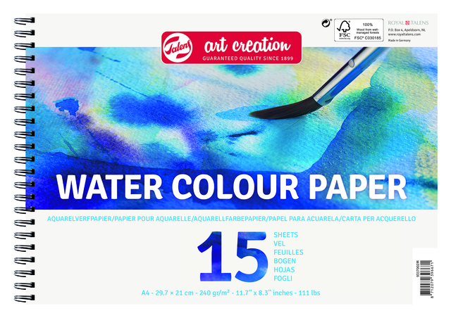 Aquarelverfpapier Talens Art Creation A4 15 vel 240gr afbeelding