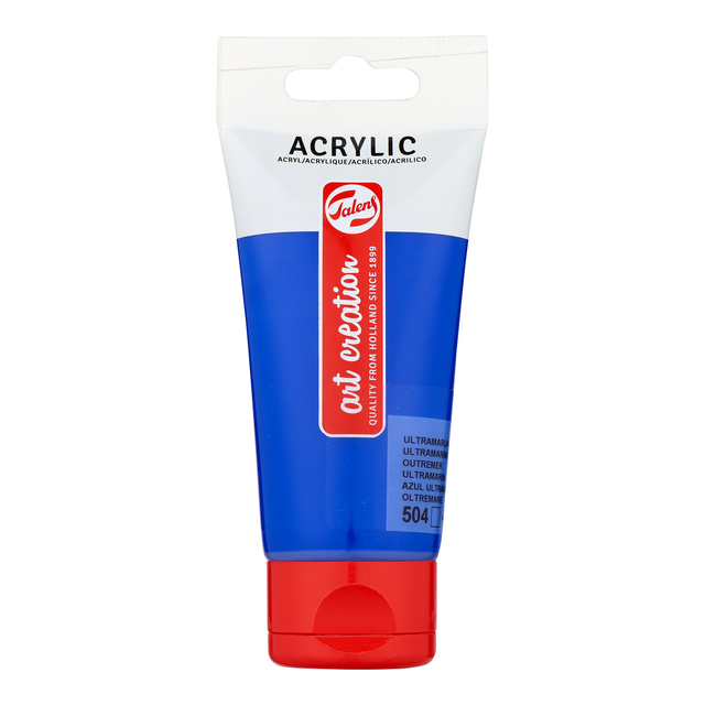 Acrylverf Talens Art Creation 504 ultramarijn tube à 75ml afbeelding