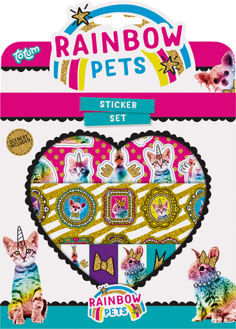 Stickerset Totum Rainbow Pets afbeelding