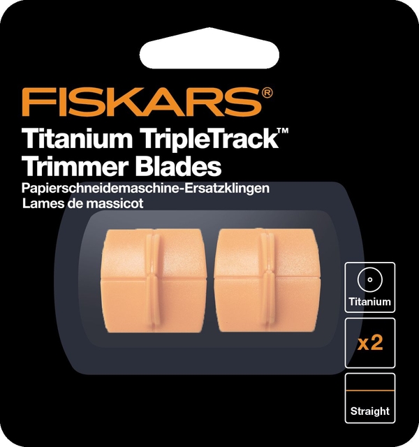 Reservemes Fiskars TripleTrack Titanium set à 2 stuks oranje afbeelding
