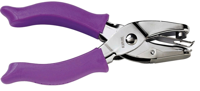 Handpuncher Fiskars M circle 1/8" met SoftGrip paars — Foto 2 van 2