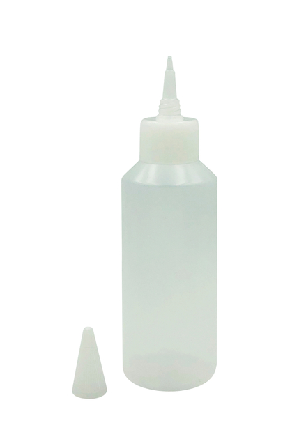 Flacon Collall 100ml met tuit transparant afbeelding