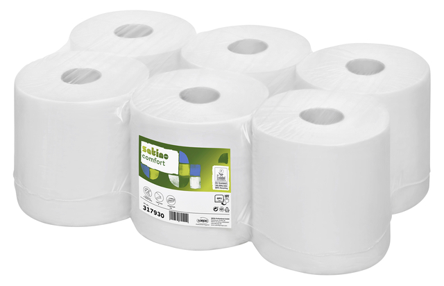 Poetspapier Satino CF1 Comfort 1-laags 275m wit 317930 afbeelding