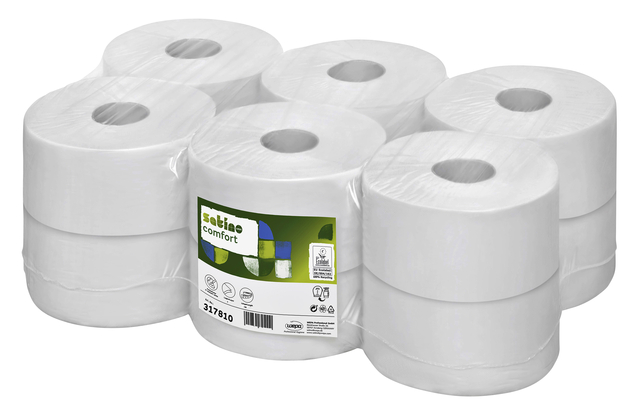 Toiletpapier Satino JT1 Comfort 2-laags 180m wit 317810 afbeelding