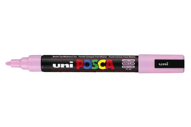 Verfstift Posca PC5M medium lichtroze afbeelding