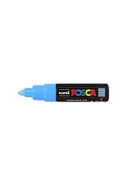 Paintmarker Uni POSCA PC7M breed lichtblauw
