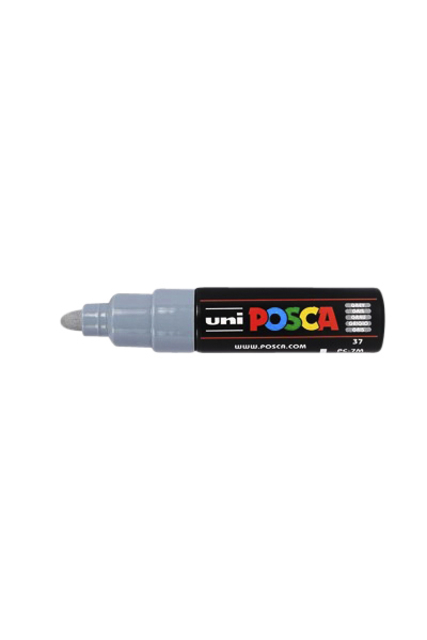 Paintmarker Uni POSCA PC7M breed grijs afbeelding