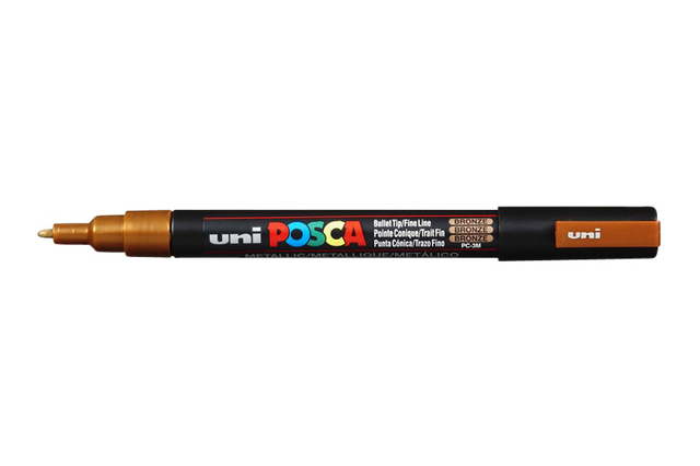 Verfstift Posca PC3M fijn brons afbeelding