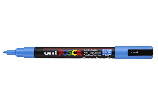 Verfstift Posca PC3M fijn hemelsblauw afbeelding