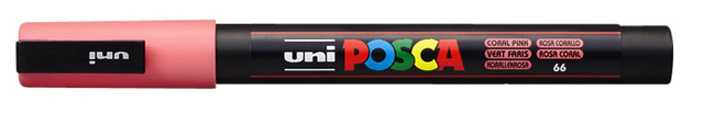 Verfstift Posca PC3M fijn koraal afbeelding