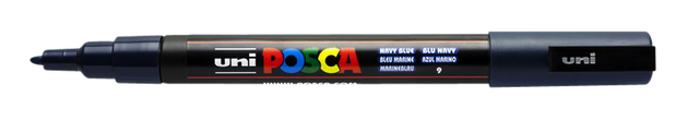 Verfstift Posca PC3M fijn marineblauw afbeelding