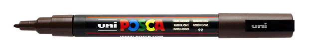 Verfstift Posca PC3M fijn donkerbruin afbeelding