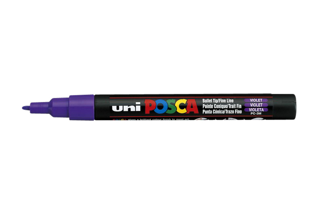 Paintmarker Uni POSCA PC3M fijn paars afbeelding