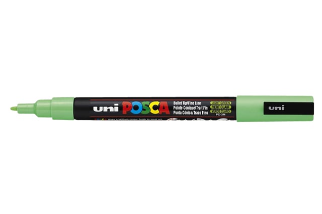 Paintmarker Uni POSCA PC3M fijn lichtgroen afbeelding