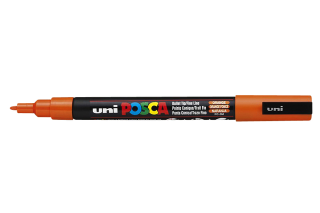 Verfstift Posca PC3M fijn donkeroranje afbeelding