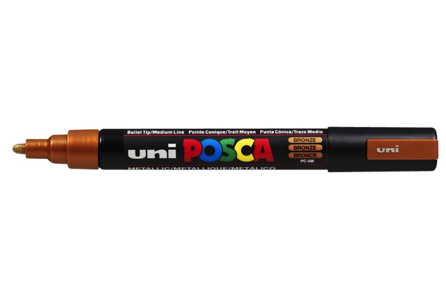 Verfstift Posca PC5M medium brons afbeelding