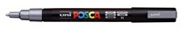 Paintmarker Uni POSCA PC3M fijn zilver