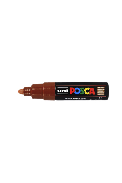 Verfstift Posca PC7M breed bruin afbeelding