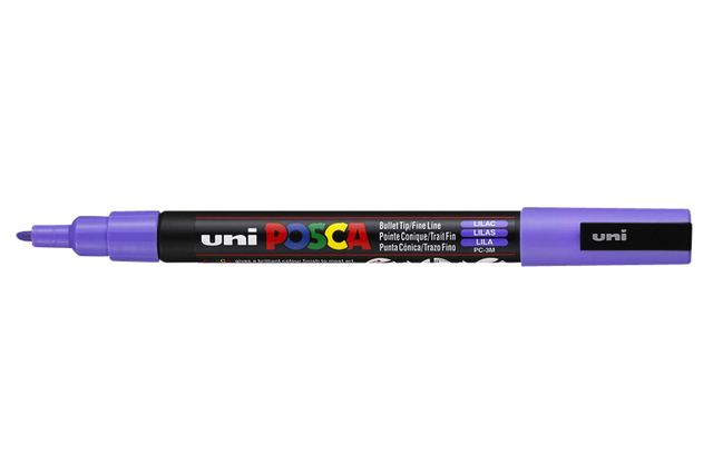 Verfstift Posca PC3M fijn violet afbeelding