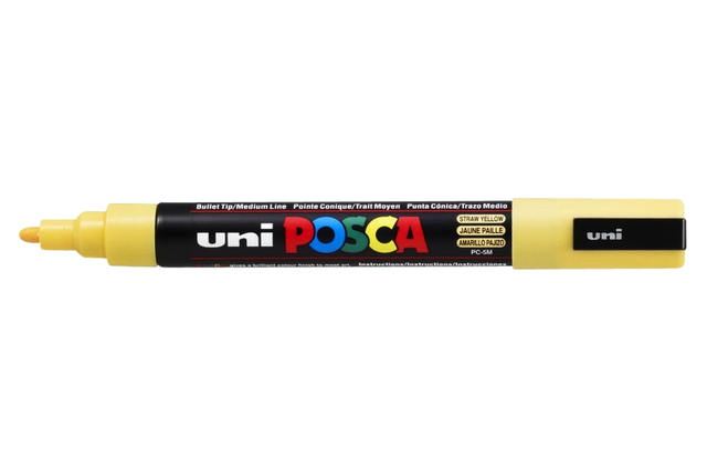 Verfstift Posca PC5M medium strogeel afbeelding